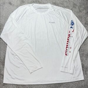 New COLUMBIA PFG Terminal Tackle Duke OmniShade Long Sleeve Shirt 3XL 4th July